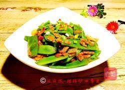 腊肠丁炒四季豆的做法图解12