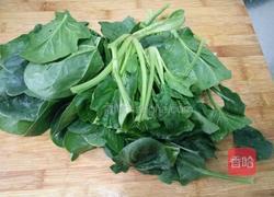菠菜拌金针菇的做法图解2