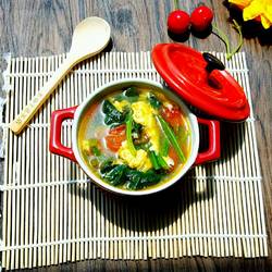 番茄鸡蛋菠菜汤的做法[图]