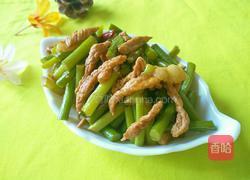 蒜苗炒肉的做法图解6