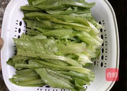 白灼油麦菜的做法图解1