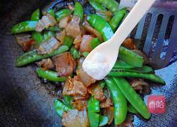 青扁豆炒腊肉的做法图解12