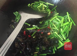 蒜苔炒木耳的做法图解5