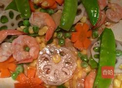 杂蔬炒虾仁的做法图解5