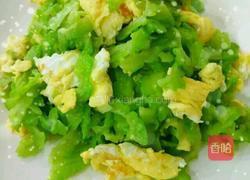 苦瓜炒蛋的做法图解5