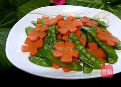 荷兰豆炒胡萝卜的做法图解4