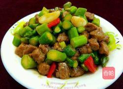 蚝油芦笋牛肉粒的做法图解9