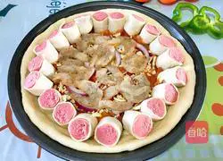 Sausage and Shrimp Pizza Recipe Illustration 11