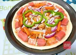 香肠虾仁披萨的做法图解14