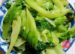 炒生菜的做法图解3