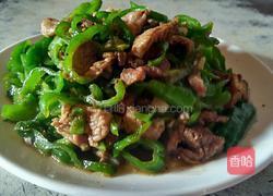 尖椒炒肉的做法图解4