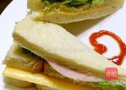 芝士火腿三明治的做法图解8