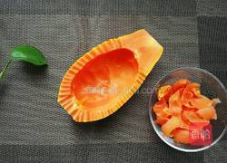 牛奶木瓜盅的做法图解4