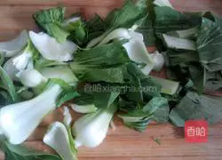 Illustration of how to make stir-fried mushrooms and rapeseed 1