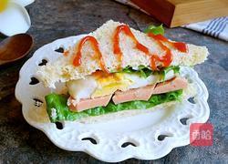 火腿蛋三明治的做法图解12