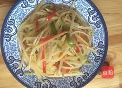 青红椒炒土豆丝的做法图解6
