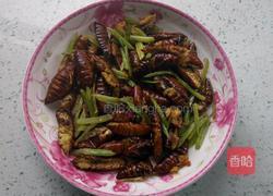 干煸蚕蛹　的做法图解7