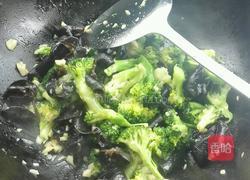 蒜蓉西兰花炒黑木耳的做法图解7