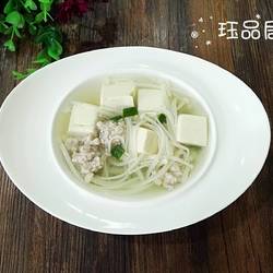 豆腐金针菇汤的做法[图]