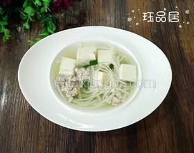 豆腐金針菇湯