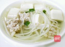 豆腐金针菇汤的做法图解10