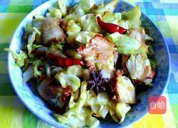 爆炒烧肉甘蓝菜的做法图解9