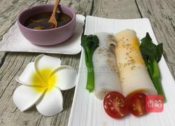 自制猪肉鸡蛋肠粉的做法图解7