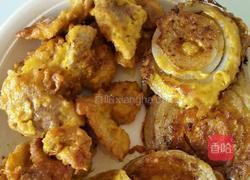 鸡蛋液煎洋葱 肉片的做法图解5