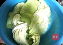 呛炒包菜的做法图解1