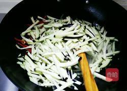 青椒茄子丝的做法图解4