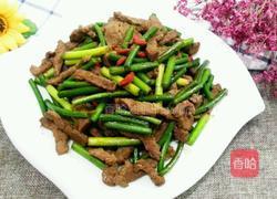 蒜苔炒牛肉的做法图解7