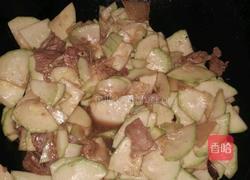 西葫芦片炒肉的做法图解3