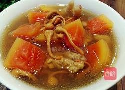 虫草花木瓜排骨汤的做法图解10