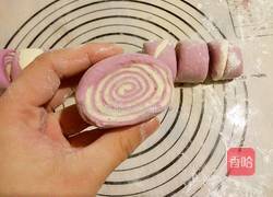 双色紫薯馒头卷的做法图解14