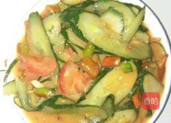 素炒黄瓜西红柿的做法图解4