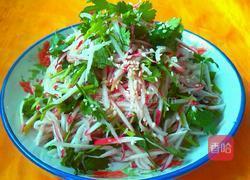 凉拌香菜萝卜丝的做法图解5