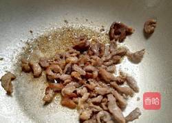 香干青椒炒肉丝的做法图解5