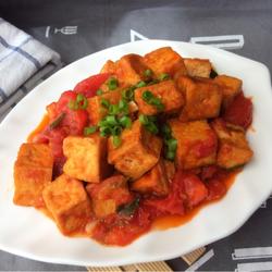 西红柿炒豆腐的做法[图]