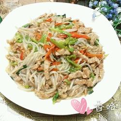 肉丝炒豆芽的做法[图]