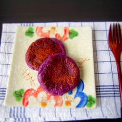 紫番薯糯米饼的做法[图]