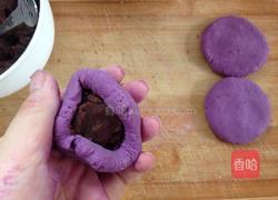 紫番薯糯米饼的做法图解6