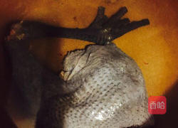 蘑菇炖乌鸡的做法图解4