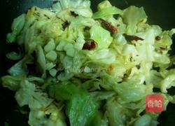 猪油手撕圆白菜的做法图解7