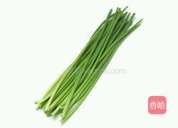 香肠炒蒜苔的做法图解2