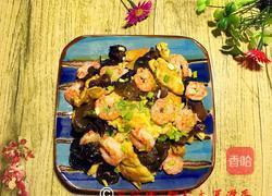 虾仁木耳滑蛋的做法图解13