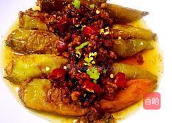 尖椒塞肉的做法图解5