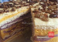 南瓜紫薯千层发糕的做法图解8