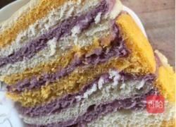 南瓜紫薯千层发糕的做法图解9