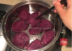 紫薯芝麻饼的做法图解3