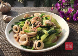 芹菜炒鱿鱼的做法图解9